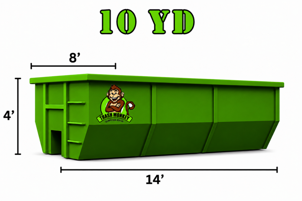 10 Yard Dumpster Rental In Dane County Madison