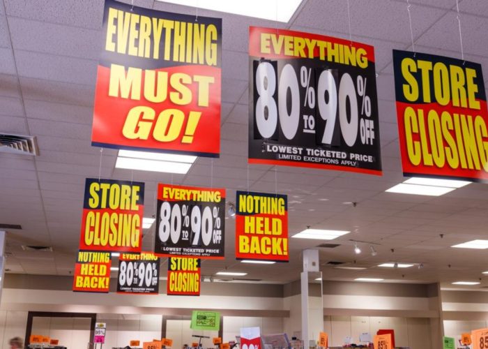 Retail Store Closing Debris Removal