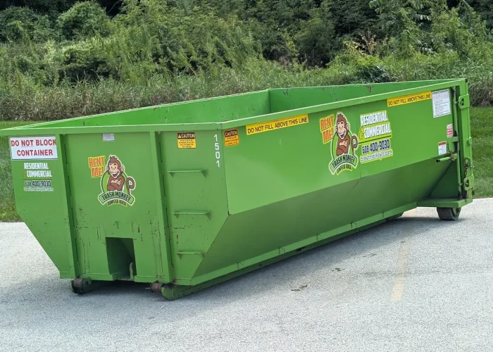 Dumpster for junk removal in Madison, WI